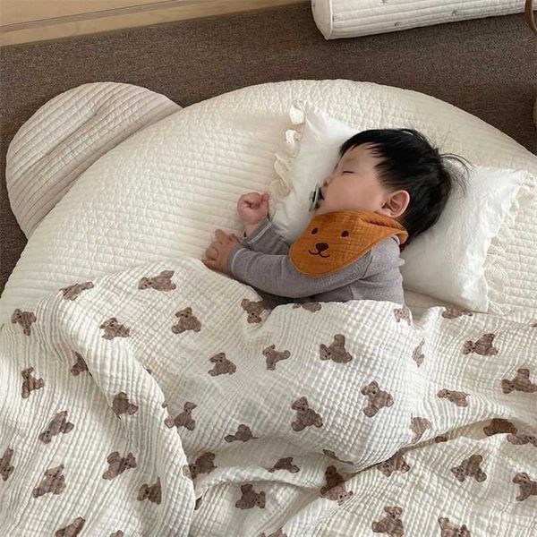 milancel autumn baby blankets bear print cotton blanket casual sleeping blanket 220209
milancel autumn baby blankets bear print cotton blanket casual sleeping blanket 220209