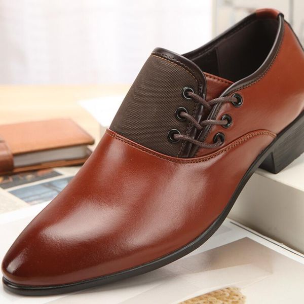 2021 men dress shoes pu leather shoes slip on fashion men leather formal male oxford pointed toe for, Black
2021 men dress shoes pu leather shoes slip on fashion men leather formal male oxford pointed toe for, Black