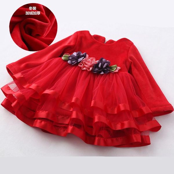 girl's dresses 2021 children girls dress winter thick long sleeved tutu cotton velvet clothes kids for, Red;yellow
girl's dresses 2021 children girls dress winter thick long sleeved tutu cotton velvet clothes kids for, Red;yellow
