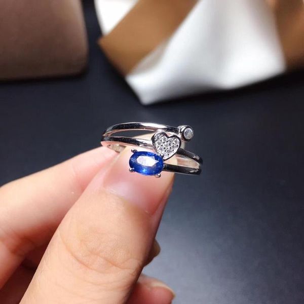 cluster rings wedding ring natural and real blue sapphire 925 sterling silver fine handworked jewelry finger, Golden;silver
cluster rings wedding ring natural and real blue sapphire 925 sterling silver fine handworked jewelry finger, Golden;silver