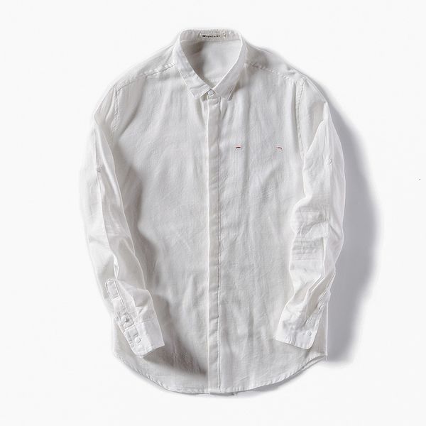 2021 new men's linen long-sleeved autumn slim solid shirt mens flax turn-down collar white shirts male chemise camisa sk81
2021 new men's linen long-sleeved autumn slim solid shirt mens flax turn-down collar white shirts male chemise camisa sk81