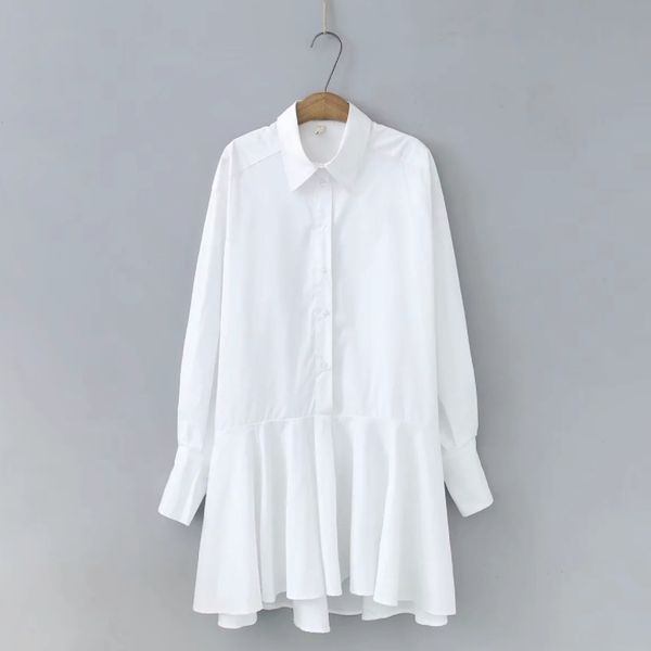 black white turn-down collar women shirt dress fashion casual lady lantern sleeve loose mini dresses d5222 210302, Black;gray
black white turn-down collar women shirt dress fashion casual lady lantern sleeve loose mini dresses d5222 210302, Black;gray