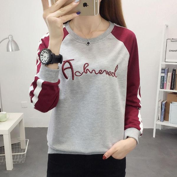 women's t-shirt korean-style loose-fit long-sleeved t-shirt-fit pullover undershirt, White
women's t-shirt korean-style loose-fit long-sleeved t-shirt-fit pullover undershirt, White