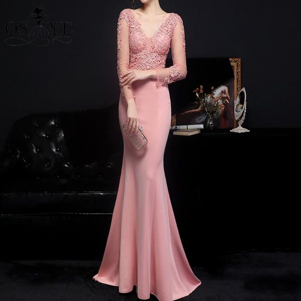 party dresses long sleeves pink prom stretch mermaid women gown sequined appliques formal dress v neck drill evening, White;black
party dresses long sleeves pink prom stretch mermaid women gown sequined appliques formal dress v neck drill evening, White;black