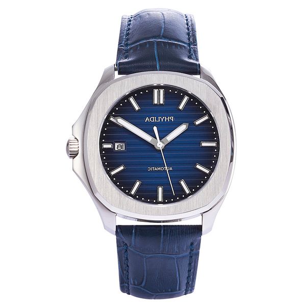 100m water resistant 40mm phylida blue men's aquanaut homage luxury watch japan miyota automatic sapphire glass luminous, Slivery;brown
100m water resistant 40mm phylida blue men's aquanaut homage luxury watch japan miyota automatic sapphire glass luminous, Slivery;brown