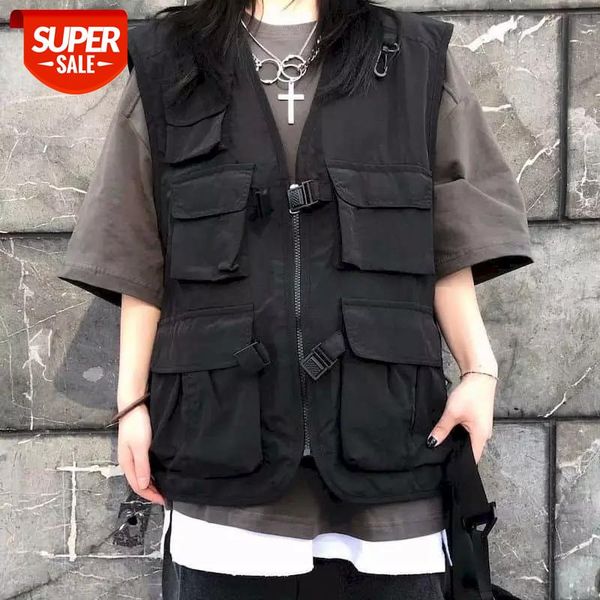 new style vest women man korean four seasons thin multi-pocket loose dark tooling men and women couple jacket functional style #j57h, White
new style vest women man korean four seasons thin multi-pocket loose dark tooling men and women couple jacket functional style #j57h, White