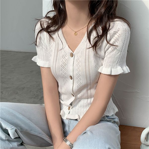 2021 new summer women's sweaters hollow out casual v-neck minimalist knitting lace up short cardigans swc1705 iya2, White;black
2021 new summer women's sweaters hollow out casual v-neck minimalist knitting lace up short cardigans swc1705 iya2, White;black