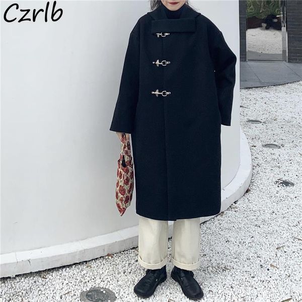 women's wool & blends long style women harajuku japanese black stylish coats hooded daily single breasted winter outwear baggy clothing
women's wool & blends long style women harajuku japanese black stylish coats hooded daily single breasted winter outwear baggy clothing