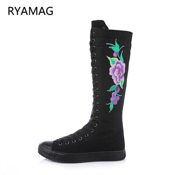 boots ryamag 2021 women's canvas long dance shoes flats rose print zipper comfortable vulcanize sneakers, Black
boots ryamag 2021 women's canvas long dance shoes flats rose print zipper comfortable vulcanize sneakers, Black