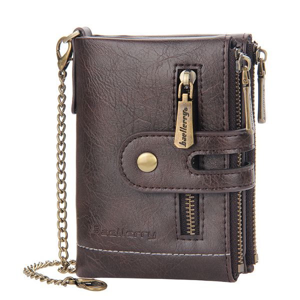 pu men short money clips fashion retro double zipper secret grid bill holder p slot change slots card coin purse multi-card simplicity light, Black
pu men short money clips fashion retro double zipper secret grid bill holder p slot change slots card coin purse multi-card simplicity light, Black