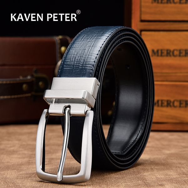 reversible belts for men genuine leather for male formal belt black brown navy blue 210310
reversible belts for men genuine leather for male formal belt black brown navy blue 210310