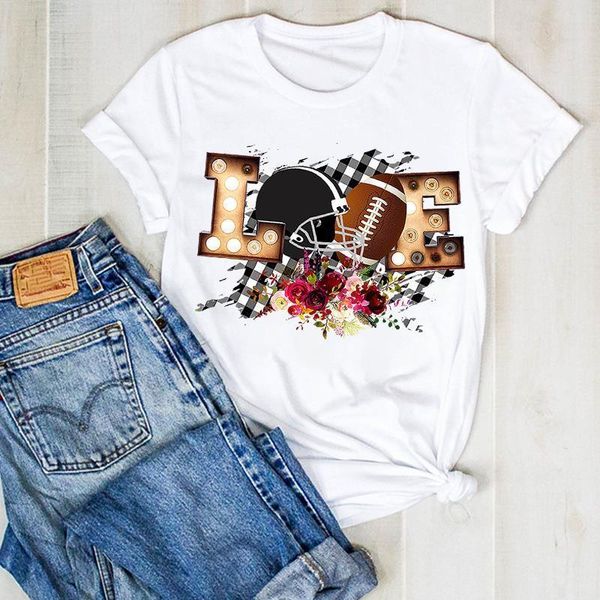 women lady love flower soccer print cute ladies summer t tee tshirt womens female shirt clothes graphic t-shirt, White
women lady love flower soccer print cute ladies summer t tee tshirt womens female shirt clothes graphic t-shirt, White