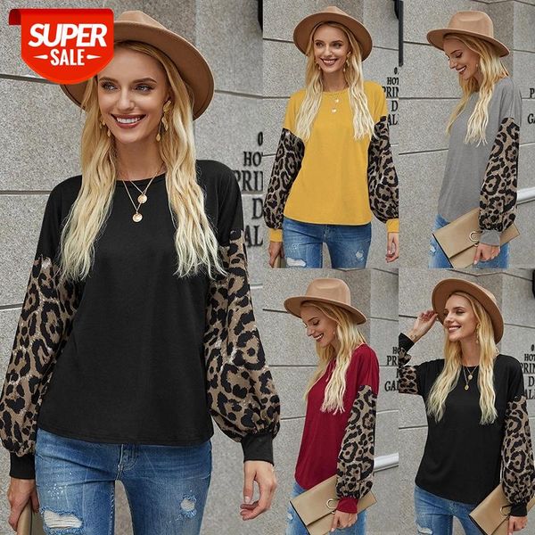 fashion stitching leopard print long sleeve crew neck t-shirt women's autumn 2020 new lantern sleeve pullover loose casual #t44a, White
fashion stitching leopard print long sleeve crew neck t-shirt women's autumn 2020 new lantern sleeve pullover loose casual #t44a, White