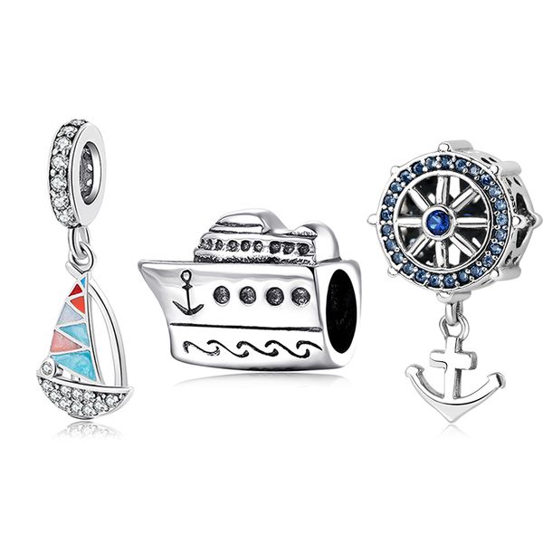 925 sterling silver anchor beads bracelets bangles charms fashion pendants fit original jiuhao charm bracelet jewelry making q0531, Black
925 sterling silver anchor beads bracelets bangles charms fashion pendants fit original jiuhao charm bracelet jewelry making q0531, Black