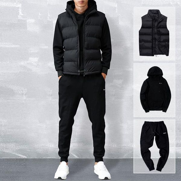 men's tracksuits boutique sweatsuit spring and autumn three piece suit hooded casual sportswear for men, Gray
men's tracksuits boutique sweatsuit spring and autumn three piece suit hooded casual sportswear for men, Gray