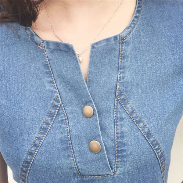 temperament mm 2019 new spring fat and summer big size leisure medium length denim dress women's fashion hot, Black;gray
temperament mm 2019 new spring fat and summer big size leisure medium length denim dress women's fashion hot, Black;gray
