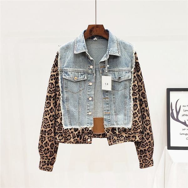 vintage 2021 punk applique beading women denim jacket autumn harajuku leopard jean jackets coat loose fashion streetwear female tqk7, Black;brown
vintage 2021 punk applique beading women denim jacket autumn harajuku leopard jean jackets coat loose fashion streetwear female tqk7, Black;brown