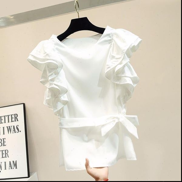 korean style white ruffle chiffon blouse women 2021 summer blusas mulher elegantes sashes office shirt o neck black red
korean style white ruffle chiffon blouse women 2021 summer blusas mulher elegantes sashes office shirt o neck black red