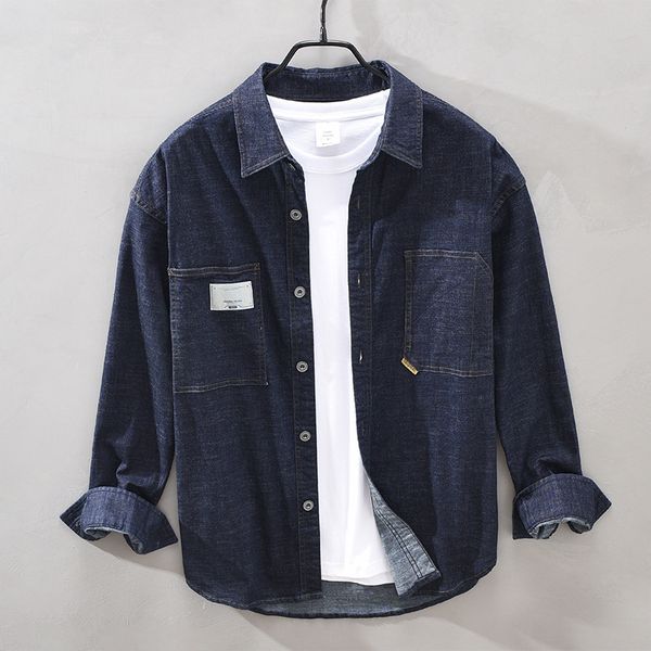 2021 shirt denim for man long sleeve japanese autumn-style new winter 98% cotton turn-down collar cowboy blouse male clothes y3455 7evf, White
2021 shirt denim for man long sleeve japanese autumn-style new winter 98% cotton turn-down collar cowboy blouse male clothes y3455 7evf, White