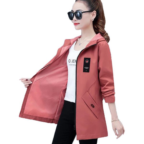 women's trench coats coat 2021 spring autumn plus size windbreaker mid-length hooded zipper female outerwear student outfit, Tan;black
women's trench coats coat 2021 spring autumn plus size windbreaker mid-length hooded zipper female outerwear student outfit, Tan;black