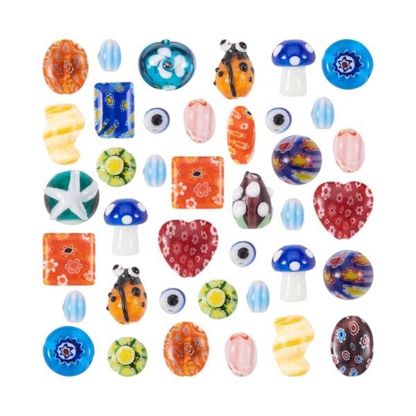 other 100g mixed handmade lampwork beads evil eye/mushroom/heart shape bead spacer charm for bracelet necklace diy jewelry making
other 100g mixed handmade lampwork beads evil eye/mushroom/heart shape bead spacer charm for bracelet necklace diy jewelry making