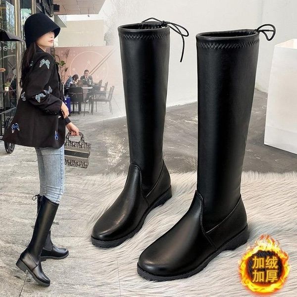 boots riding 2021 women shoes leather mid heel knee-high square toe block heels long autumn winter large size, Black
boots riding 2021 women shoes leather mid heel knee-high square toe block heels long autumn winter large size, Black