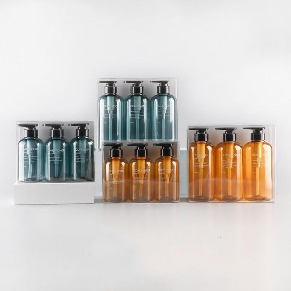 liquid soap dispenser 3pcs/set bottle shampoo body wash flask press type lotion empty large-capacity 300/500ml bathroom products
liquid soap dispenser 3pcs/set bottle shampoo body wash flask press type lotion empty large-capacity 300/500ml bathroom products