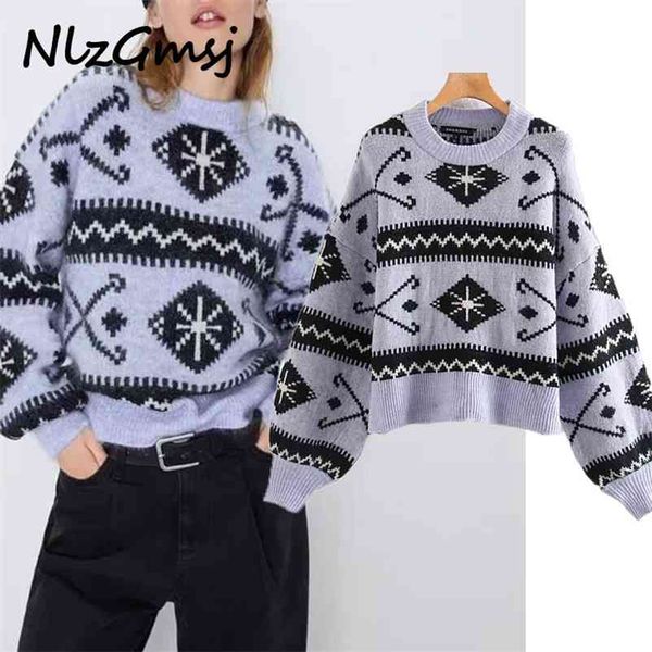 sweater women fashion spring autumn jacquard o-neck loose lantern long sleeve for casual 210628, White;black
sweater women fashion spring autumn jacquard o-neck loose lantern long sleeve for casual 210628, White;black