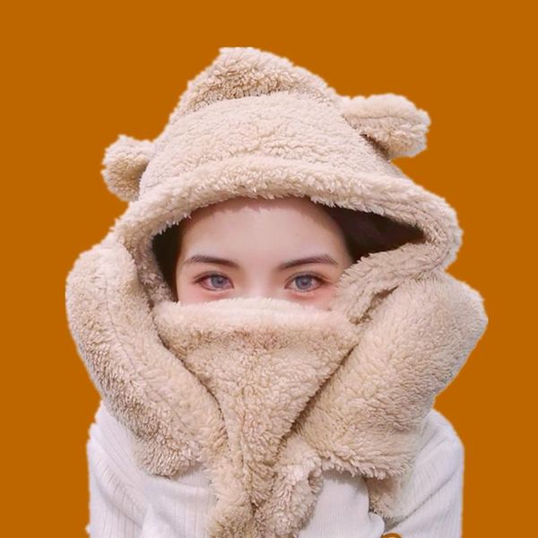 beanies lamb hats 2021 bear ear hat scarf cute double thickening winter casual snow outdoor women sombreros de mujer
beanies lamb hats 2021 bear ear hat scarf cute double thickening winter casual snow outdoor women sombreros de mujer