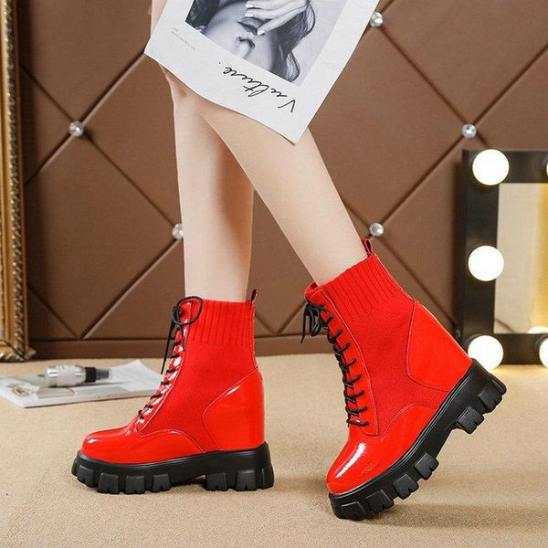 boots autumn ankle for women motorcycle chunky heels casual lacing round toe platform shoes female a61-62 hf, Black
boots autumn ankle for women motorcycle chunky heels casual lacing round toe platform shoes female a61-62 hf, Black
