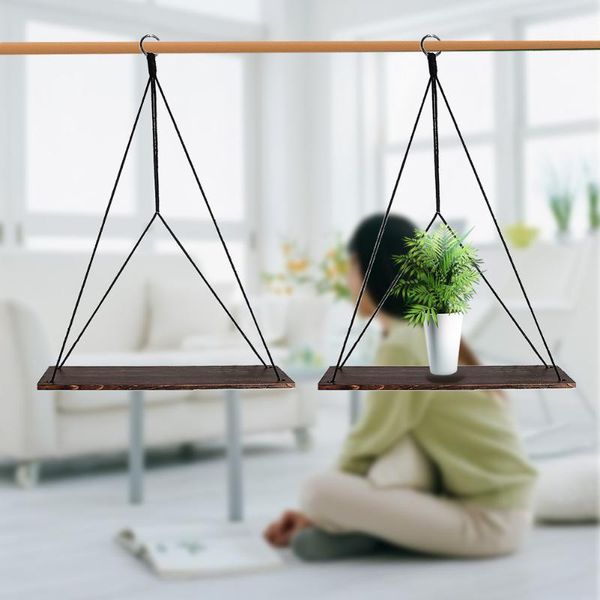 hooks & rails 2pcs retro floating shelves key holder multifunctional hanging for storage wall mounted home decor garden wooden sling rope
hooks & rails 2pcs retro floating shelves key holder multifunctional hanging for storage wall mounted home decor garden wooden sling rope