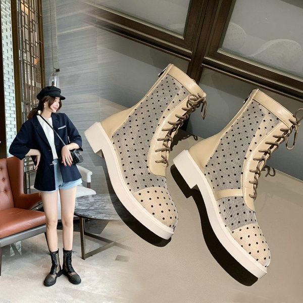 boots 2021 polka dot mesh pu leather ankle square heel women shoes round toe lace up zipper ladies pumps big size 34-43, Black
boots 2021 polka dot mesh pu leather ankle square heel women shoes round toe lace up zipper ladies pumps big size 34-43, Black