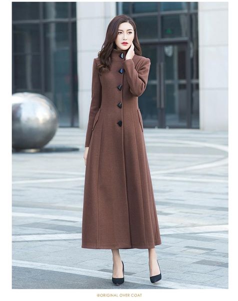 women's wool & blends suofun solid slim plus size long seelve 2021 fashion women mandarin coat overcoat female girls winter coats, Black
women's wool & blends suofun solid slim plus size long seelve 2021 fashion women mandarin coat overcoat female girls winter coats, Black