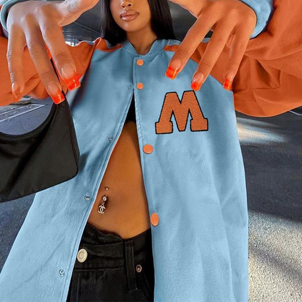 women's jackets vintage baseball jacket 2021 patchwork crop varsity women casual oversized y2k coat harajuku bomber, Black;brown
women's jackets vintage baseball jacket 2021 patchwork crop varsity women casual oversized y2k coat harajuku bomber, Black;brown