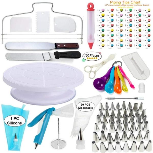 baking & pastry tools 100pcs decorating nozzle set cake decoration kitchen diy icing piping cream reusable kit
baking & pastry tools 100pcs decorating nozzle set cake decoration kitchen diy icing piping cream reusable kit