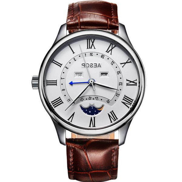 1963 pilot watch 40mm dial diameter automatic mechanical multifunctional military all steel tough guy sports men watches, Slivery;brown
1963 pilot watch 40mm dial diameter automatic mechanical multifunctional military all steel tough guy sports men watches, Slivery;brown