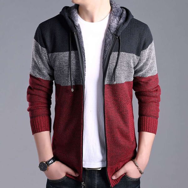 2021autumn winter 2020 new tapered plush and thickened sweater large men's coat stand collar cardigan with hat, White;black
2021autumn winter 2020 new tapered plush and thickened sweater large men's coat stand collar cardigan with hat, White;black
