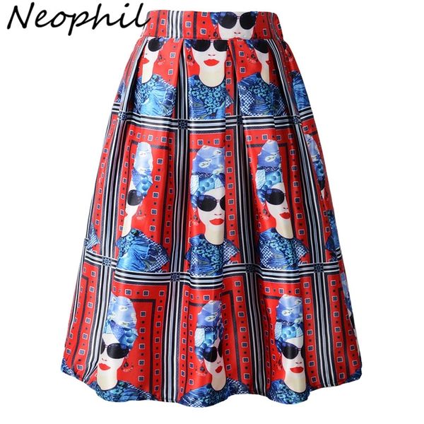 neophil summer european fashion style girl portrait print red pleated high waist tutu skater midi pleated skirts saia s0905 210315, Black
neophil summer european fashion style girl portrait print red pleated high waist tutu skater midi pleated skirts saia s0905 210315, Black