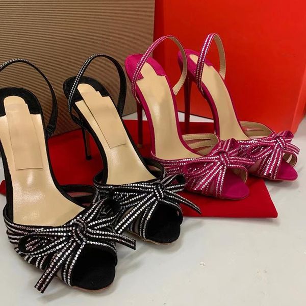 sandals arrival suede material bling crystals bow tie open toe slingback women high heels shoes, Black
sandals arrival suede material bling crystals bow tie open toe slingback women high heels shoes, Black