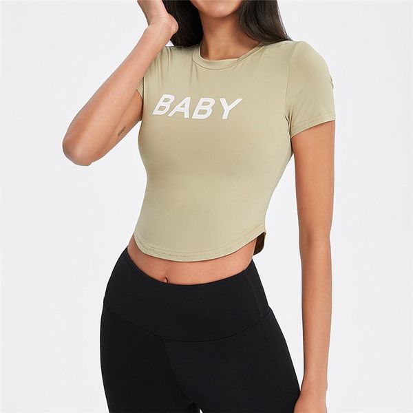 yoga outfits letter print sport shirts women workout cropped high elastic gym clothes solid t-shirts short sleeve running dress, White;red
yoga outfits letter print sport shirts women workout cropped high elastic gym clothes solid t-shirts short sleeve running dress, White;red