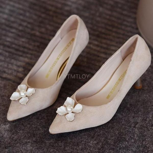 dress shoes 2021 genuine leather spring shoe flower pointed toe high heels slip on pearl shallow office lady women pumps, Black
dress shoes 2021 genuine leather spring shoe flower pointed toe high heels slip on pearl shallow office lady women pumps, Black