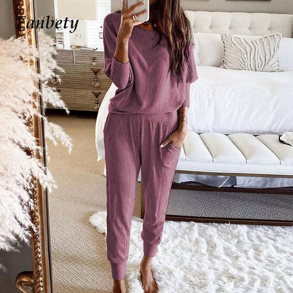 2021 new women autumn casual long sleeve tracksuits lady solid pocket knitted ribbed two piece set female and slim suits lktb, Gray
2021 new women autumn casual long sleeve tracksuits lady solid pocket knitted ribbed two piece set female and slim suits lktb, Gray