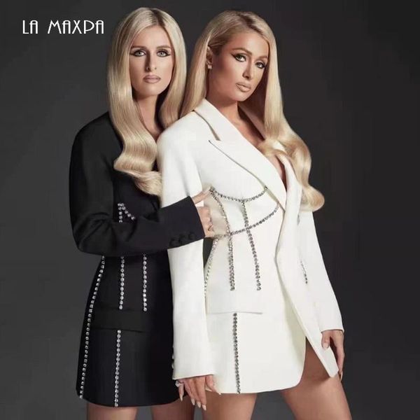women's suits & blazers 2021 luxury ladies formal diamond suit jacket black and white fashion casual chic sexy, White;black
women's suits & blazers 2021 luxury ladies formal diamond suit jacket black and white fashion casual chic sexy, White;black
