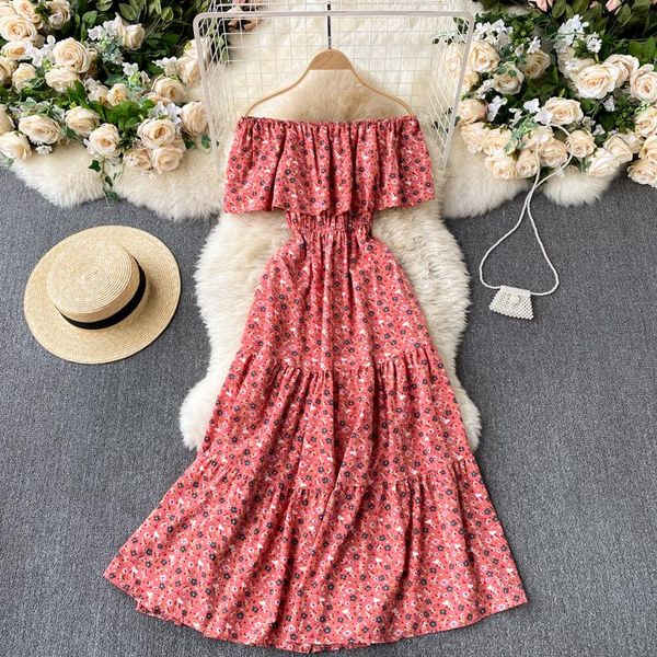 casual dresses vintage floral print dress women summer ruffle off shoulder elegant tiered vacation beach midi female, Black;gray
casual dresses vintage floral print dress women summer ruffle off shoulder elegant tiered vacation beach midi female, Black;gray