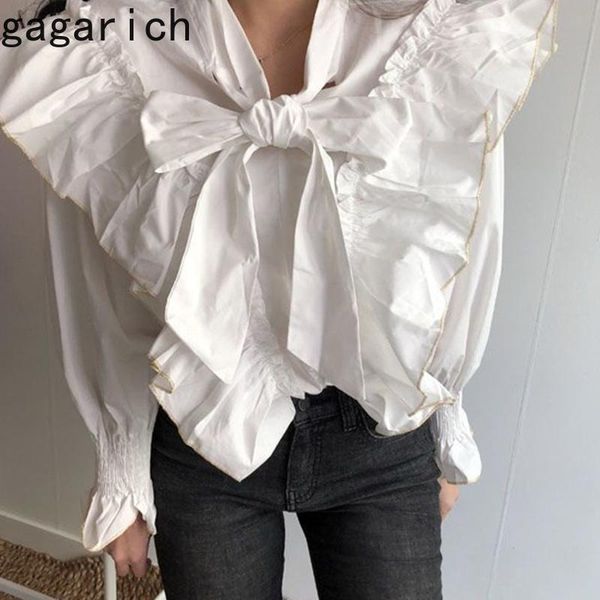 women's blouses & shirts gagarich women white blouse korean style chic vintage lace-up bow ruffles stitching loose pleated puff sleeve
women's blouses & shirts gagarich women white blouse korean style chic vintage lace-up bow ruffles stitching loose pleated puff sleeve