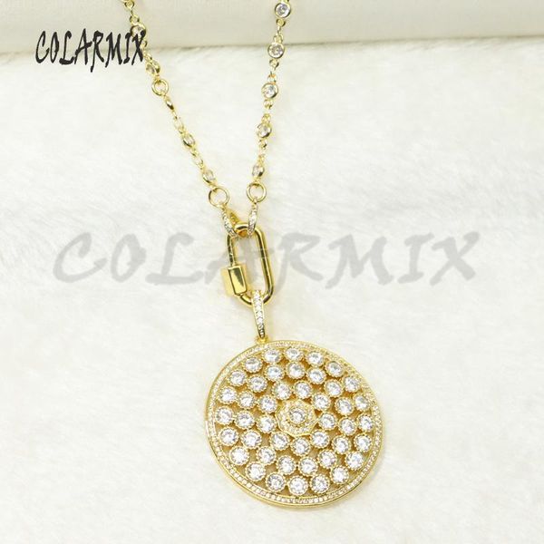 pendant necklaces 2 pcs crystal round gold necklace stone wholesale jewelry chain gift for lady 50446, Silver
pendant necklaces 2 pcs crystal round gold necklace stone wholesale jewelry chain gift for lady 50446, Silver