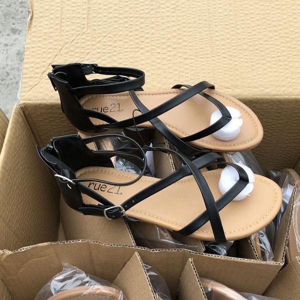 new flip-toe stylish and comfortable button-down back zipper sandals for women in summer 2021, Black
new flip-toe stylish and comfortable button-down back zipper sandals for women in summer 2021, Black