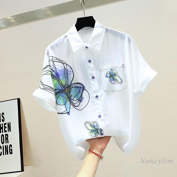 women's blouses & shirts 2021 summer lazy wind loose leisure all-matching fashion printed chiffon shirt short sleeve white
women's blouses & shirts 2021 summer lazy wind loose leisure all-matching fashion printed chiffon shirt short sleeve white