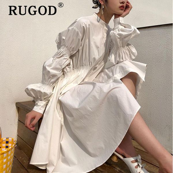 casual dresses rugod 2021 korean women autumn white pleated shirt dress long lantern sleeve plus size lady loose midi party club, Black;gray
casual dresses rugod 2021 korean women autumn white pleated shirt dress long lantern sleeve plus size lady loose midi party club, Black;gray