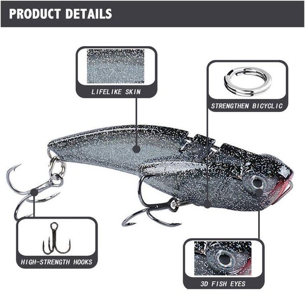 1pcs sinking vib fishing lure artificial hard bait 70mm 19.8g fake bait sea and fresh water all waters to kill bio jllfnc
1pcs sinking vib fishing lure artificial hard bait 70mm 19.8g fake bait sea and fresh water all waters to kill bio jllfnc